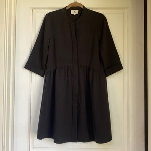 Black Royal Shirt Dress By Tuckernuck